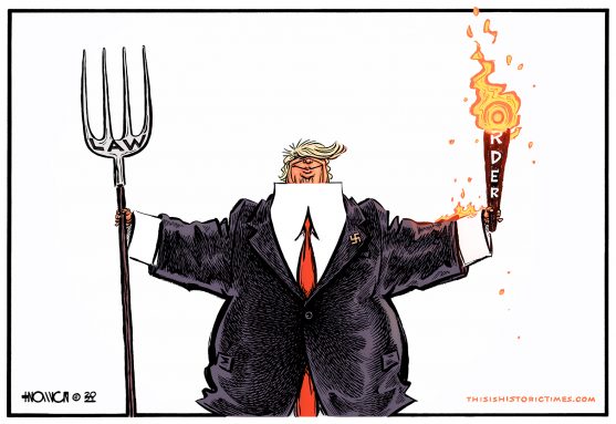 Donald Trump's ironic law and order"