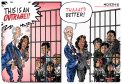 Joe Biden thinks it's ok to lock children in cages as long as their parents are crammed in there with them.