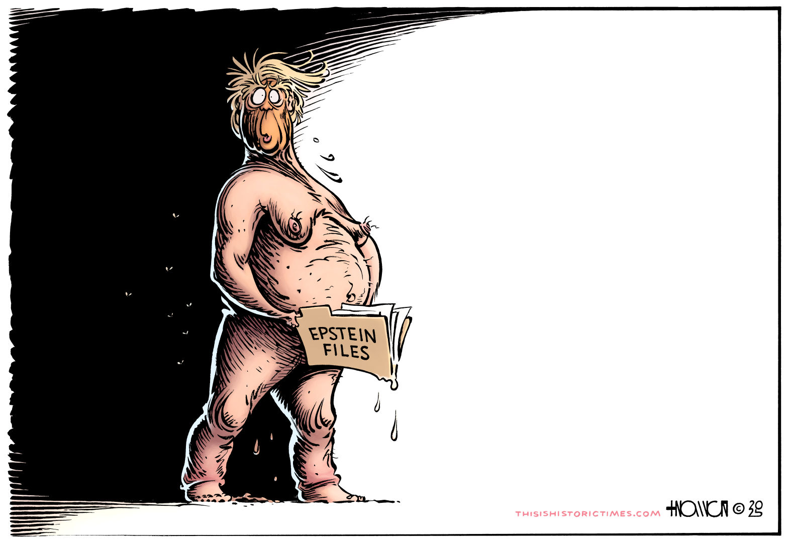 Donald Trump's dick is in the Epstein Files.